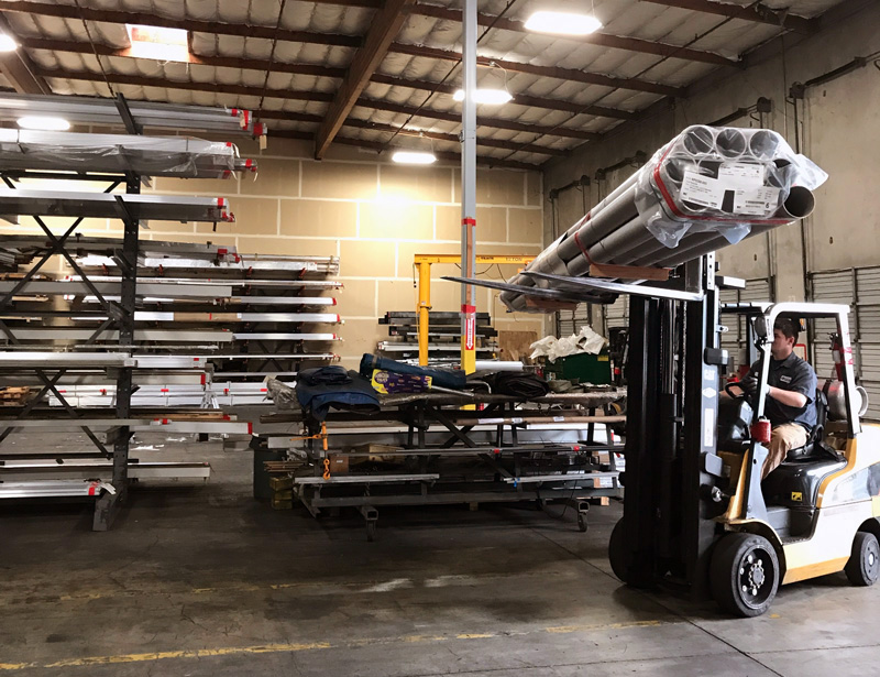 NW Caliber forklift and warehouse